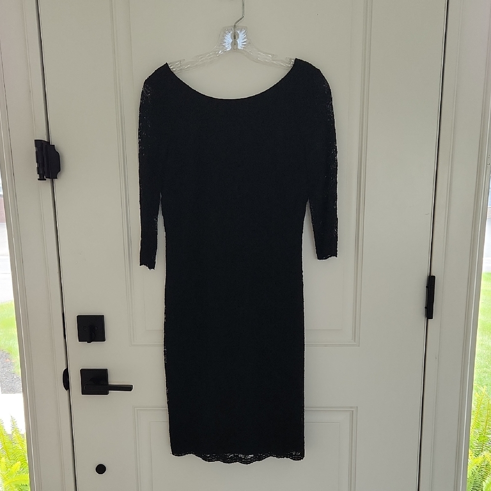 Banana Republic Black Long Sleeve Dress